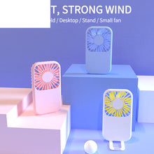 Lade das Bild in den Galerie-Viewer, Handheld Usb Mini Fan Portable Pocket Fan Office Dormitory Desktop Fan Outdoor Travel Air Cooler Thr
