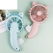 Load image into Gallery viewer, Portable Hand Held Fan Hand Pressure Fan Mini Fan Without Battery Household Cartoon Fan Cooling Cart
