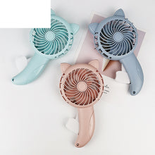 Load image into Gallery viewer, Portable Hand Held Fan Hand Pressure Fan Mini Fan Without Battery Household Cartoon Fan Cooling Cart
