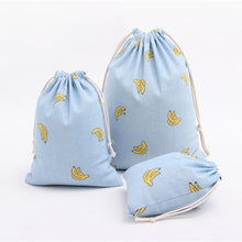 Lade das Bild in den Galerie-Viewer, 1pcs Simple grid cotton linen fabric dust cloth bag Clothes socks/underwear shoes receive bag home Sundry kids toy storage bags
