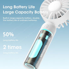 Load image into Gallery viewer, 1200mAh USB Mini Handheld Fan Outdoor Mini Creative Desktop Office Rechargeable Portable Handheld Fa
