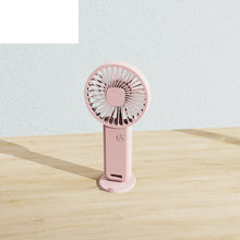 Load image into Gallery viewer, Handheld Fan USB Rechargeable Mini Fan Portable Air Cooler Desktop Fan Silent Phone Stand
