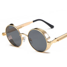 Lade das Bild in den Galerie-Viewer, Sunglasses sun Shades Steampunk Stylish round Retro Trendy unisex

