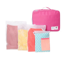 Load image into Gallery viewer, 5Pcs Waterproof Travel Luggage Organizer Cube Clothes Storage Pouch Suitcase Bags
