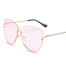 Lade das Bild in den Galerie-Viewer, Sunglasses sun Shades Fashion Large Rim Rimless Fashion Personality unisex
