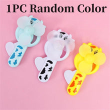 Lade das Bild in den Galerie-Viewer, 1PC Cartoon Hand-Pressed Hand-Cranked Small Fan Dormitory Mini Student Portable Hand-Held Manual Sma
