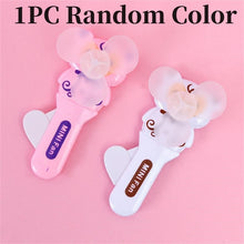 Lade das Bild in den Galerie-Viewer, 1PC Cartoon Hand-Pressed Hand-Cranked Small Fan Dormitory Mini Student Portable Hand-Held Manual Sma
