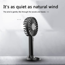 Lade das Bild in den Galerie-Viewer, 2022 USB Mini Strong Wind Handheld Fan USB Rechargeable Mini Desktop Air Cooler Outdoor Fan Cooling
