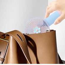 Lade das Bild in den Galerie-Viewer, 2023 New Flowers Simple Handheld Fan Outdoor with Lanyard Pocket Mini Fan Portable Three-gear Wind U
