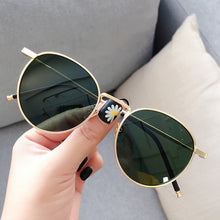 Lade das Bild in den Galerie-Viewer, Sunglasses sun Shades Hong Kong Style Small round Mirror Men's and Women's Color Polarized Ink unisex
