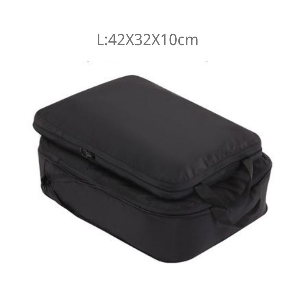 2pcs Travel Compression Packing Cubes Bag Portable Suitcase Clothes Organizers Waterproof Luggage Storage Cases Drawer Bags