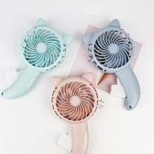 Load image into Gallery viewer, 3 Colors Portable Handheld Fan Hand Pressure Fan Mini Portable Fan Without Battery Household Cute Fa
