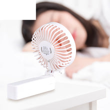 Load image into Gallery viewer, Portable Mini Desktop Air Cooler Folding Fan Handheld USB Rechargeable Fan Outdoor Travel Sports Fan
