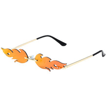 Lade das Bild in den Galerie-Viewer, Sunglasses sun Shades Flame Personality Fashion Trend Metal Rimless Party unisex
