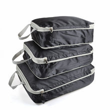 Load image into Gallery viewer, 3PCS Compressible Packing Cubes Foldable Waterproof Travel Storage Bag Suitcase Nylon Portable With Handbag Luggage Organizer
