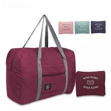 Lade das Bild in den Galerie-Viewer, Large Capacity Men Travel Bag Waterproof Nylon Luggage Bags Folding Storage Bag For Women Tote Packing Cube Travel Organizer
