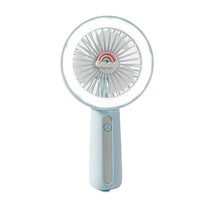 Load image into Gallery viewer, Portable Mini Fan Humidifier USB Rechargeable Handheld Fan Water Spray Mist Fan Face Steamer Air Con
