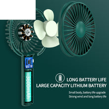 Load image into Gallery viewer, Mini Portable Handheld Fan with Base Rechargeable USB Silent Small Fan Long Battery Life for Travel

