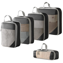 Lade das Bild in den Galerie-Viewer, 5PCS Compressed Packing Cubes Travel Storage Organizer Set Mesh Visual Luggage Portable Lightweight Suitcase Bag
