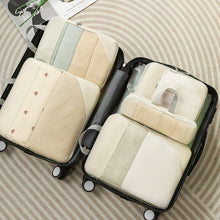 Lade das Bild in den Galerie-Viewer, 5PCS Compressed Packing Cubes Travel Storage Organizer Set Mesh Visual Luggage Portable Lightweight Suitcase Bag
