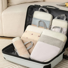 Lade das Bild in den Galerie-Viewer, 5PCS Compressed Packing Cubes Travel Storage Organizer Set Mesh Visual Luggage Portable Lightweight Suitcase Bag
