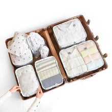 Load image into Gallery viewer, 6/7/8 Piece Set Travel Storage Bags Home Digital Data Cable Organizer For Clothes Shoe Luggage Packing Cube Suitcase Tidy Pouch

