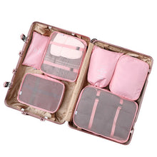 Load image into Gallery viewer, 6/7/8 Piece Set Travel Storage Bags Home Digital Data Cable Organizer For Clothes Shoe Luggage Packing Cube Suitcase Tidy Pouch
