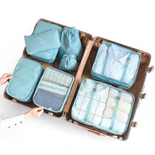 Load image into Gallery viewer, 6/7/8 Piece Set Travel Storage Bags Home Digital Data Cable Organizer For Clothes Shoe Luggage Packing Cube Suitcase Tidy Pouch
