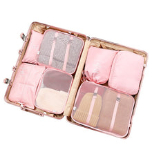 Load image into Gallery viewer, 6/7/8 Piece Set Travel Storage Bags Home Digital Data Cable Organizer For Clothes Shoe Luggage Packing Cube Suitcase Tidy Pouch

