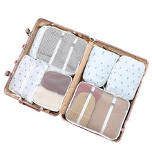 Load image into Gallery viewer, 6/7/8 Piece Set Travel Storage Bags Home Digital Data Cable Organizer For Clothes Shoe Luggage Packing Cube Suitcase Tidy Pouch
