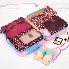 Lade das Bild in den Galerie-Viewer, 6pcs Travel Storage Bag Multifunction Packing Cube Bag for Clothes Tidy Organizer Wardrobe Suitcase Pouch Travel Organizer Bag
