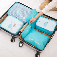 Lade das Bild in den Galerie-Viewer, 6pcs Travel Storage Bag Multifunction Packing Cube Bag for Clothes Tidy Organizer Wardrobe Suitcase Pouch Travel Organizer Bag
