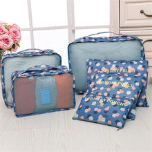 Lade das Bild in den Galerie-Viewer, 6pcs Travel Storage Bag Set for Clothes Tidy Organizer Wardrobe Suitcase Pouch Organizer Bag Case Shoes Packing set
