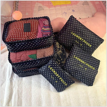 Lade das Bild in den Galerie-Viewer, 6pcs Travel Storage Bag Set for Clothes Tidy Organizer Wardrobe Suitcase Pouch Organizer Bag Case Shoes Packing set
