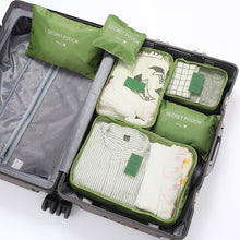 Lade das Bild in den Galerie-Viewer, 6pcs Travel Storage Bag Set for Clothes Tidy Organizer Wardrobe Suitcase Pouch Organizer Bag Case Shoes Packing set
