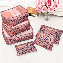 Lade das Bild in den Galerie-Viewer, 6pcs Travel Storage Bag Set for Clothes Tidy Organizer Wardrobe Suitcase Pouch Organizer Bag Case Shoes Packing set
