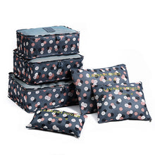 Load image into Gallery viewer, 6pcs Travel Storage Bag Set for Clothes Tidy Organizer Wardrobe Suitcase Pouch Travel Organizer Bag Case Shoes Packing Cube Bag
