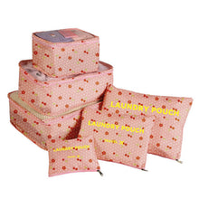 Load image into Gallery viewer, 6pcs Travel Storage Bag Set for Clothes Tidy Organizer Wardrobe Suitcase Pouch Travel Organizer Bag Case Shoes Packing Cube Bag
