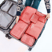 Load image into Gallery viewer, 6Pcs Waterproof Travel Clothes Storage Bags Luggage Organizer Pouch Packing Cube

