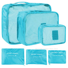 Load image into Gallery viewer, 6pcs Set Travel Suitcase Organizer Bags Luggage Packing Cubes For Travel Organizer Storage Shoe Clothes Luggage Organizer Bags
