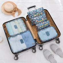 Lade das Bild in den Galerie-Viewer, 6pcs/set Travel Packing Cubes Fashion Waterproof Large Capacity Clothing Sorting Organize Bag Moving Luggage Packing Bags
