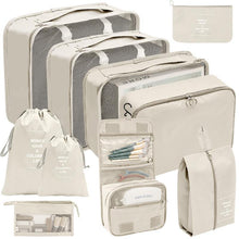 Lade das Bild in den Galerie-Viewer, 7/8/9/10pcs Set Travel Organizer Storage Bags Suitcase Packing Cubes Set Cases Portable Luggage Clothes Shoe Tidy Pouch Folding
