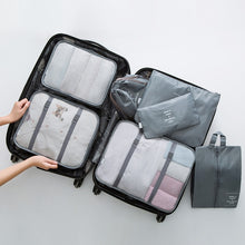Lade das Bild in den Galerie-Viewer, 7 Travel Bags Waterproof Packing Compression Storage Bag Travel Insert Case Set Luggage Organizer Packing Cubes Mala De Viagem
