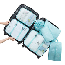 Lade das Bild in den Galerie-Viewer, 7 Travel Bags Waterproof Packing Compression Storage Bag Travel Insert Case Set Luggage Organizer Packing Cubes Mala De Viagem
