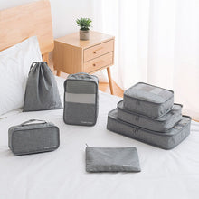 Load image into Gallery viewer, 7PCS/Set Travel Bag Set Travel High Quality Oxford Cloth Ms Travel Mesh Bags Luggage Clothing Organizer Packing Cube Organiser
