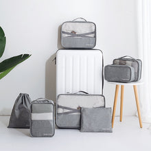 Load image into Gallery viewer, 7PCS/Set Travel Bag Set Travel High Quality Oxford Cloth Ms Travel Mesh Bags Luggage Clothing Organizer Packing Cube Organiser
