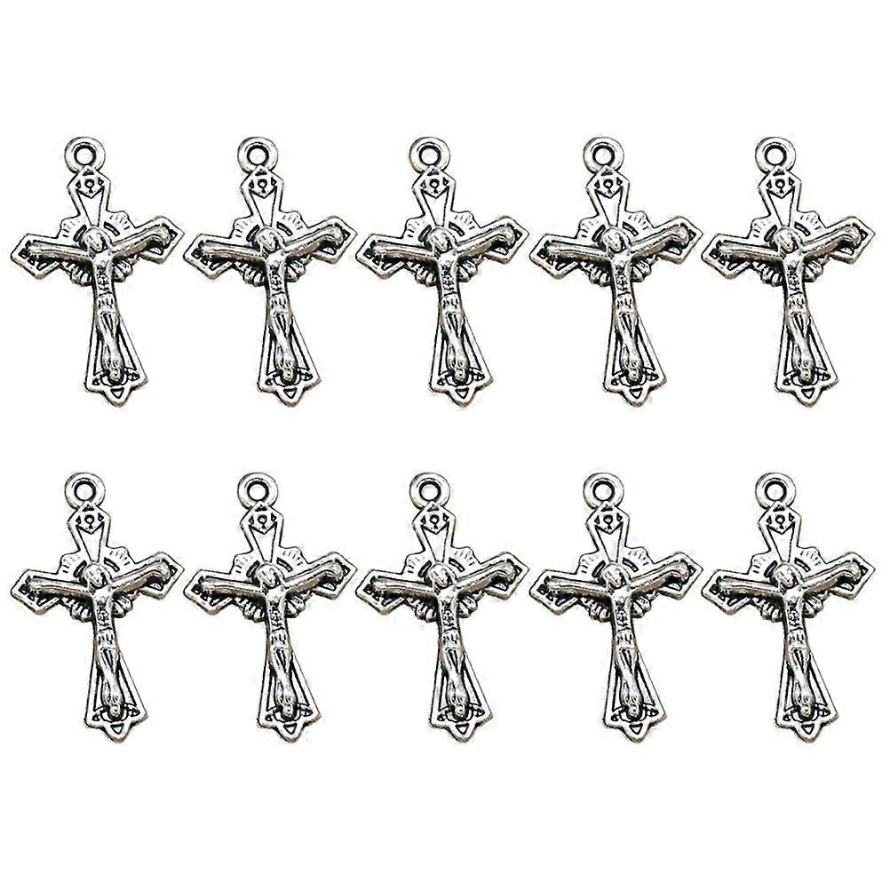 20pcs Alloy Charm Holder Necklace DIY Pendant Charms