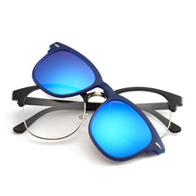 Lade das Bild in den Galerie-Viewer, Sunglasses sun Shades Semi Metallic Retro Polarized Six in One Fashion Set of Myopia Frame unisex
