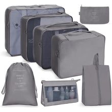 Load image into Gallery viewer, 8Pcs/set Large Capacity Luggage Storage Bags For Packing Cube Clothes Underwear Cosmetic Travel Organizer Bag Toiletries Pouch
