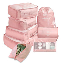 Load image into Gallery viewer, 8Pcs/set Large Capacity Travel Storage Bag for Packing Cube Clothes Underwear Cosmetic Travel Organizer Bag Toiletries Pouch
